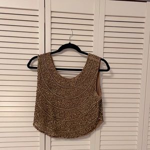 Embellished cropped top